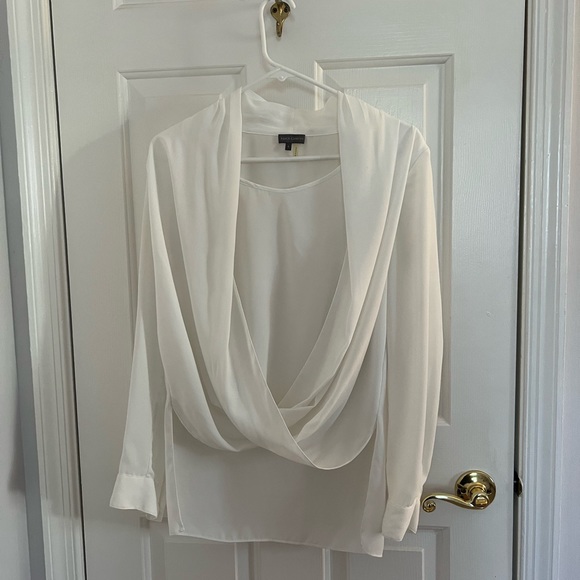 Vince Camuto Cross Front Blouse - white - Picture 2 of 4